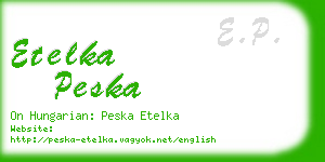 etelka peska business card